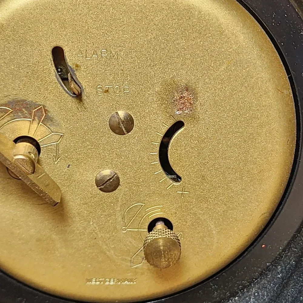 Sheffield Vintage West Germany Wind Up Alarm Clock - Not‎ Working